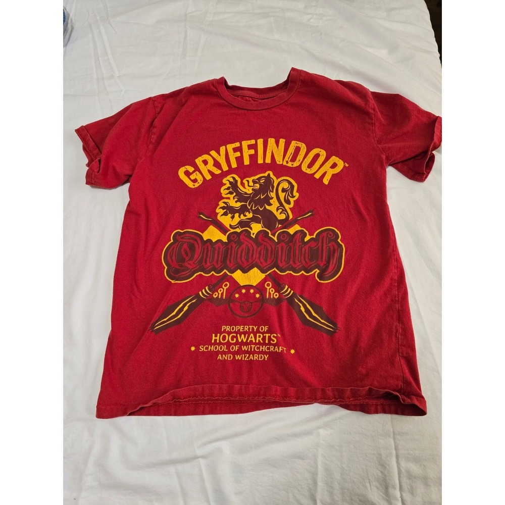 Harry Potter Gryffindor Quidditch T Shirt Property of Hogwarts School... /0369